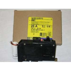 QOB120EPD SQUARE D 20 AMP, 1 POLE, EQUIPMENT PROTECTION ONLY, GROUND 