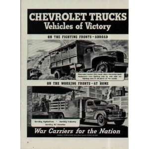  CHEVROLET TRUCKS   Vehicles of Victory; On The Fighting 