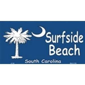 Surf Side Beach License Plate Plates Tag Tags auto vehicle car front