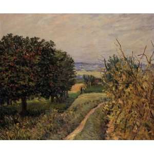   the Vines near Louveciennes Alfred Sisley Hand Pa
