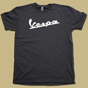 VINTAGE old school VESPA logo t shirt ALL COLORS  