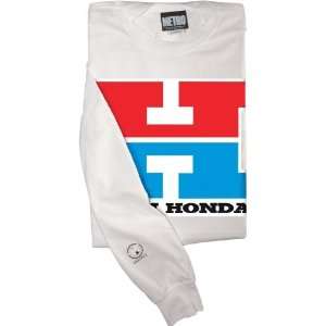   Racing Jersey Long Sleeve Mens Team Honda White X : Sports & Outdoors