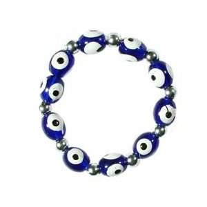  Dark Blue Evil Eye Bracelet: Arts, Crafts & Sewing