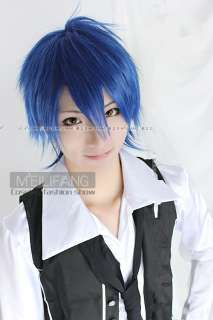 VOCALOID kaito Cosplay Blue Short Party Hair wig M12  
