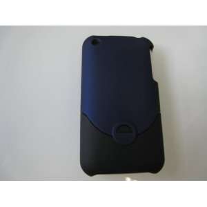  Iphone 3G Hard Case DSB Black & Dark Blue: Cell Phones 