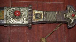 object wonderful amazing authentic old antique unique tibetan sword 