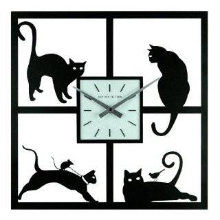   Infinity Instruments Wagging Cat Tail Pendulum Clock