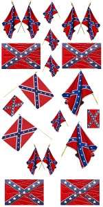 CONFEDERATE FLAG CUSTOM DECALS FOR MODELS DIECAST DERBY  