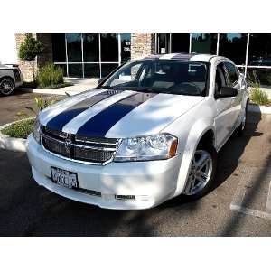    Dodge Avenger Plain 10 Rally Stripes Stripe Decals: Automotive