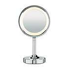    Sided Table Top Lighted Makeup Round Mirror 1x+5x Maginfication N