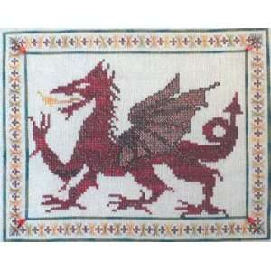 Welsh Dragon   Cross Stitch Pattern Arts, Crafts & Sewing