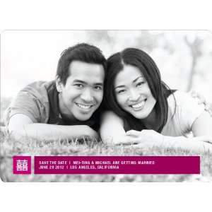  Double Happiness Save the Date Cards Arts, Crafts 
