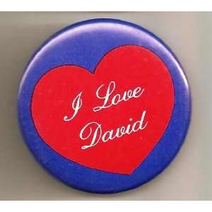  I Love David Pin/ Button/ Pinback/ Badge: Everything Else