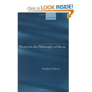   in the Philosophy of Music (9780199241576) Stephen Davies Books