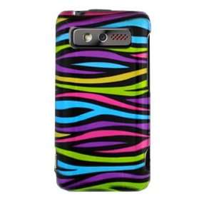 Hard Snap on Shield With RAINBOW ZEBRA Desing Faceplate Cover Sleeve 