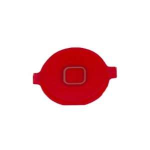  Red iPhone 3G 3GS 4 Home Button Replacement Key Only Cell 
