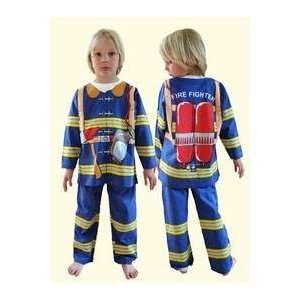  Firefighter Costume/PJ Set (age 3 4) Toys & Games