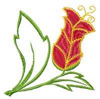 Fantasy Flowers #3 9 Machine Embroidery Designs  