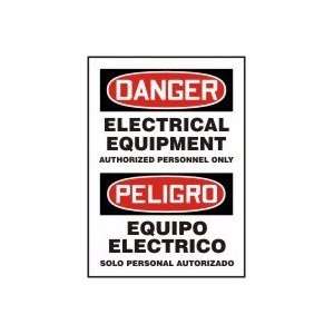DANGER ELECTRICAL EQUIPMENT AUTHORIZED PERSONNEL ONLY (BILINGUAL) 14 