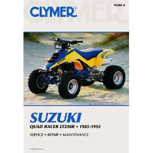    CLYMER REPAIR MANUAL SUZUKI LT250R QUAD RACER 85 92: Automotive