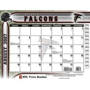   Falcons 2007   2008 22x17 Academic Desk Calendar