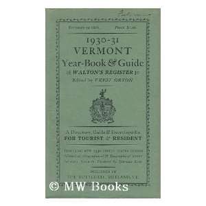  1930 31 Vermont Year Book & Guide [Waltons Register 