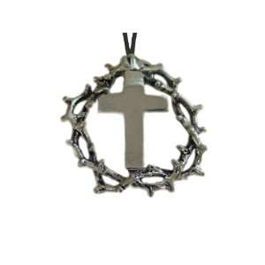   Of Thorns with Cross hand made form Sterling Silver: Home & Kitchen