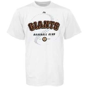 Majestic San Francisco Giants Baseball Club White T shirt  