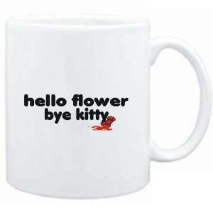   Mug White  Hello Flower bye kitty  Female Names