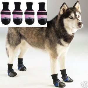  Dog Boots Shoes PINK w/ Black Trim XX LARGE: Kitchen 
