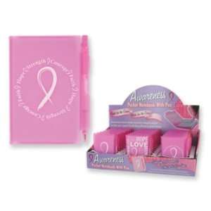 Breast Cancer Awareness Notepad and Pen Set Case Pack 72   701015