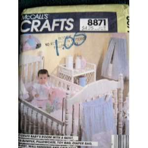   , TOY BAG, DIAPER BAG AND MORE MCCALLS CRAFTS SEWING PATTERN 8871