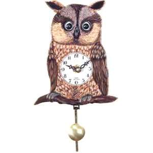  Black Forest Battery Operated Owl Clock