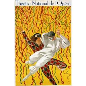  THEATRE NATIONAL OPERA FRANCE FRENCH SMALL VINTAGE POSTER 