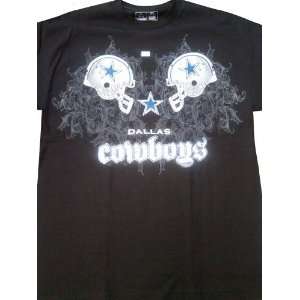 Dallas Cowboys Black Face Off T Shirt 