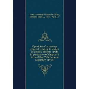  Opinions of attorneys general relating to duties of county 
