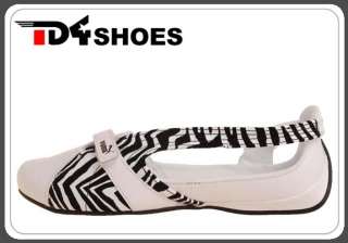 Puma Espera Zebra White Black Racing Girls Casual Shoes  