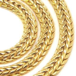 185mm20g APPEALING 18K GOLD GP SNAKE NECKLACE SOLID FILL GEP CHAIN 