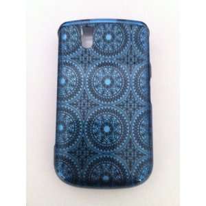  Blackberry Bold / Tour 9630 Blue Circular Pattern Hard Case Cover 