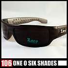 LOCS Sunglasses Gangster Cholo Shades Dark BLACK New