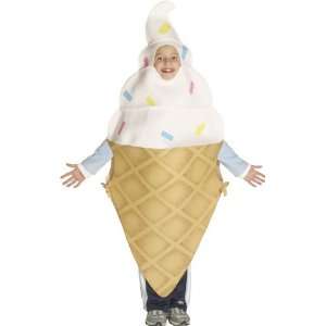   Childs Ice Cream Cone Funny Food Costume (Size: 8 10): Toys & Games
