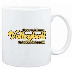   Volleyball  I Dont Think So  Retro  Mug Sports