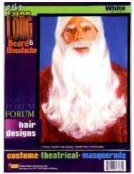 18 Economy Santa Claus Costume White Beard & Moustache