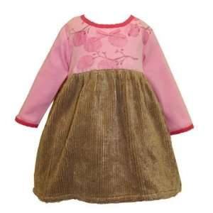    Baby Lulu T  Dresses Baby Girls Brown Chenille T dress: Baby