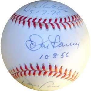 Wells & Don Larsen & official American League inscribed perfect game 
