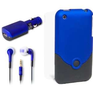  ifrogz iPhone Luxe Caseand Headset for iPhone (Blue): Cell 