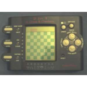  Radioshack 2 in 1 electronic handheld e Chess and Checkers 