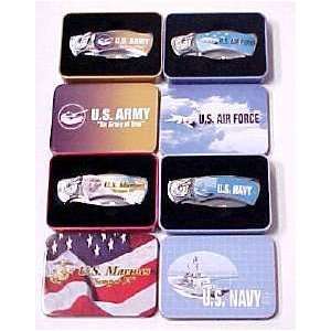  Set of United States Military Collector Pocket Knives 