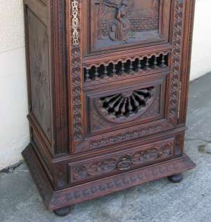   solid Carved Chestnut in Brittany circa 1880s  Exceptional quality