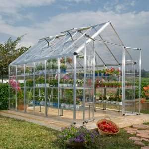   Snap and Grow 8 by 12 Inch Greenhouse, Silver Patio, Lawn & Garden